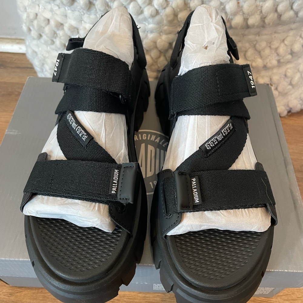 Palladium Black Sandals for Women